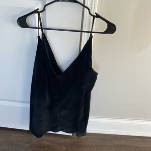 Black Velvet Tank Top